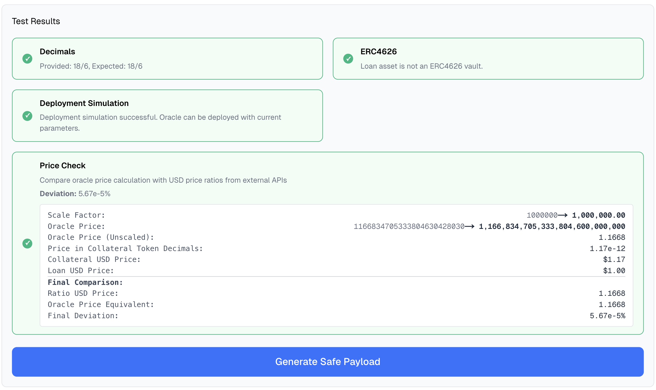 Oracle Tester Interface
