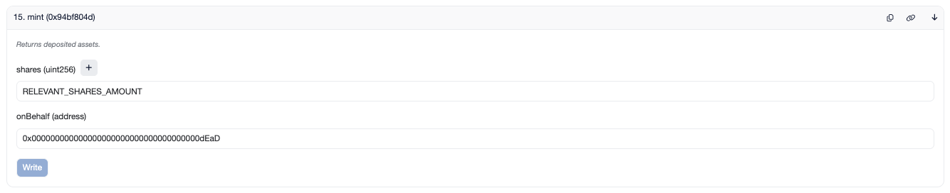 Vault V2 Dead Deposit (Etherscan)